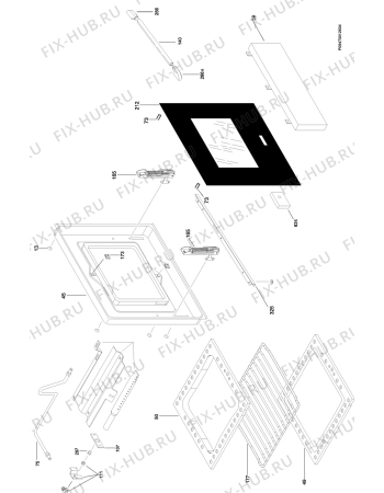 Взрыв-схема плиты (духовки) Zanussi ZW5540GL - Схема узла Section 3